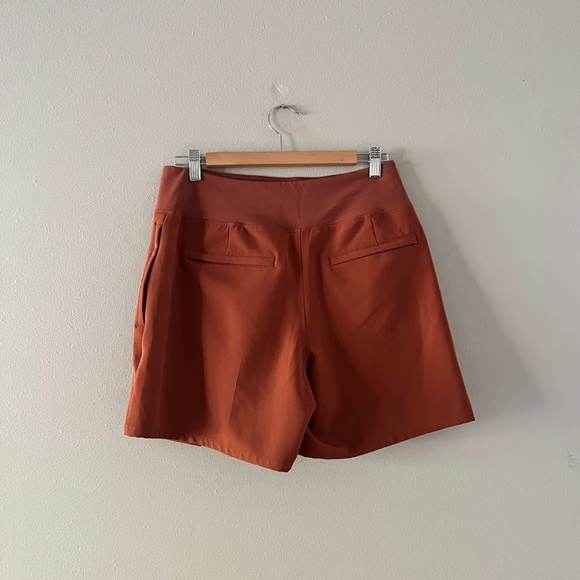 Athleta Endless Pleated Skort Rust Orange Brown - Size 8, EUC - Picture 3 of 6